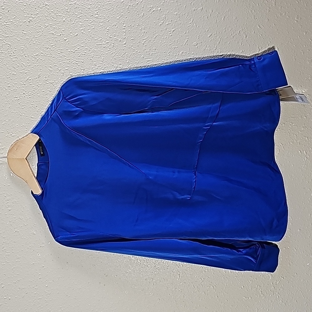 Moft Satin Royal Blue Blouse